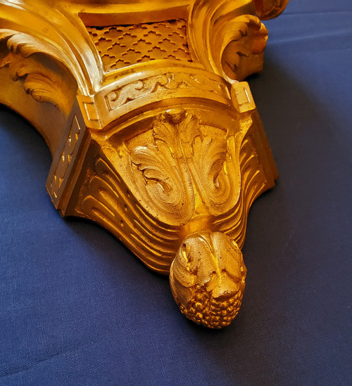 Wall light called alcove in gilded bronze in the Transition style Louis XV Louis XVI 19th century