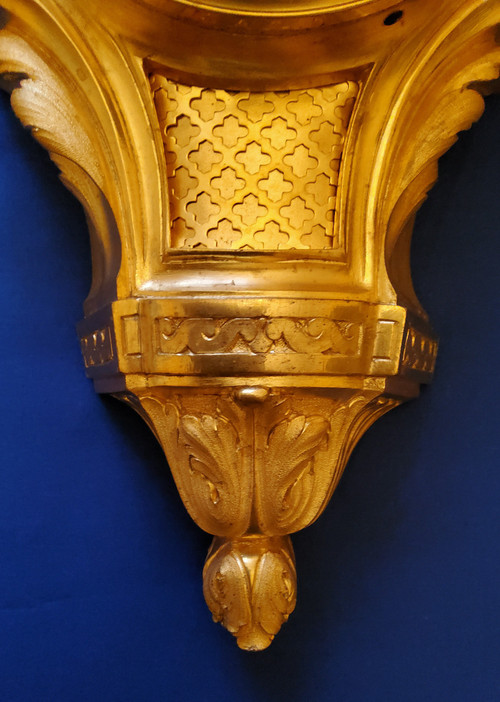 Wall light called alcove in gilded bronze in the Transition style Louis XV Louis XVI 19th century