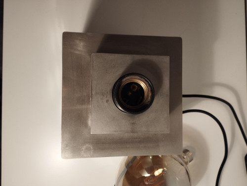 Cube lamp - checkerboard - attributed to Françoise Sée - Space Age Design - Period 60 / 70 - sixties / seventies