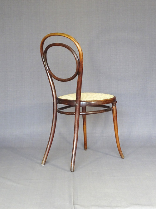 Sedia Thonet N°10, 1870 circa, decoro in palissandro