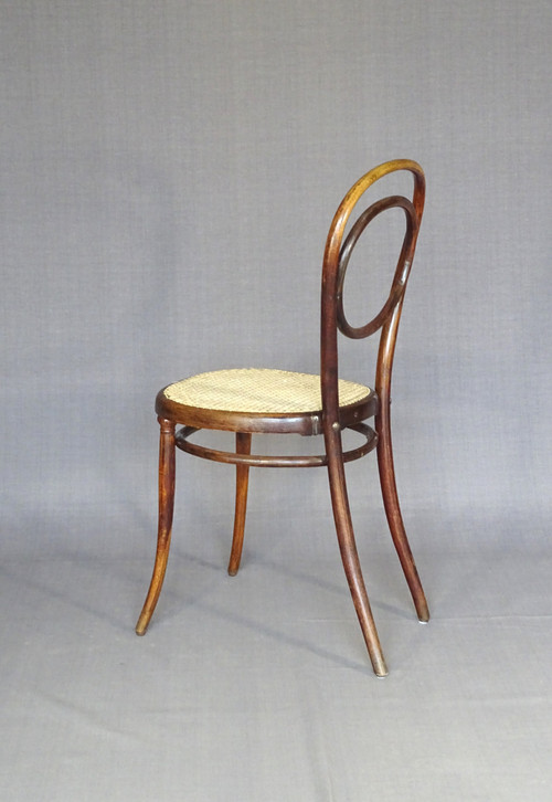 Sedia Thonet N°10, 1870 circa, decoro in palissandro