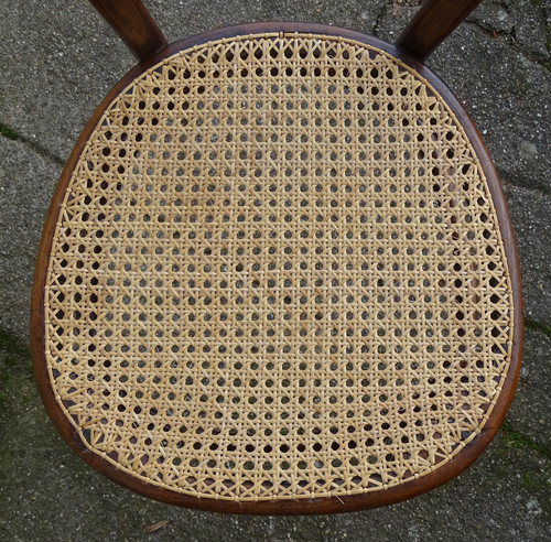Sedia Thonet N°10, 1870 circa, decoro in palissandro