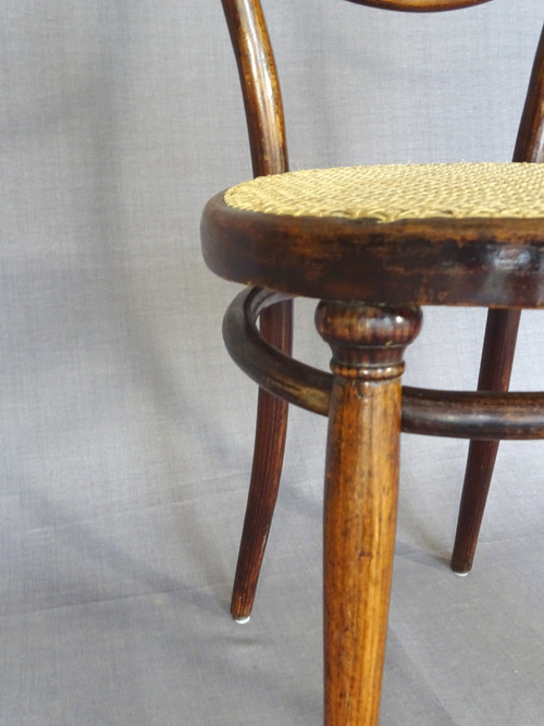 Sedia Thonet N°10, 1870 circa, decoro in palissandro