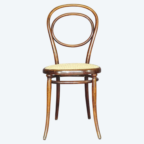 Sedia Thonet N°10, 1870 circa, decoro in palissandro