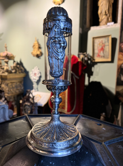 Monstrance Reliquary and its Glass Cylinder – 18th Century