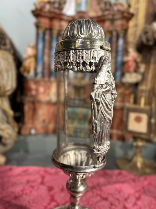 Monstrance Reliquary and its Glass Cylinder – 18th Century