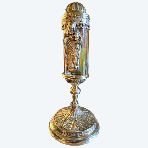 Monstrance Reliquary and its Glass Cylinder – 18th Century
