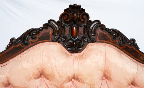 Antique Neapolitan Louis Philippe sofa, 19th century.