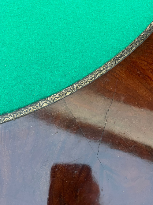 Mahogany game table from the mid-19th century