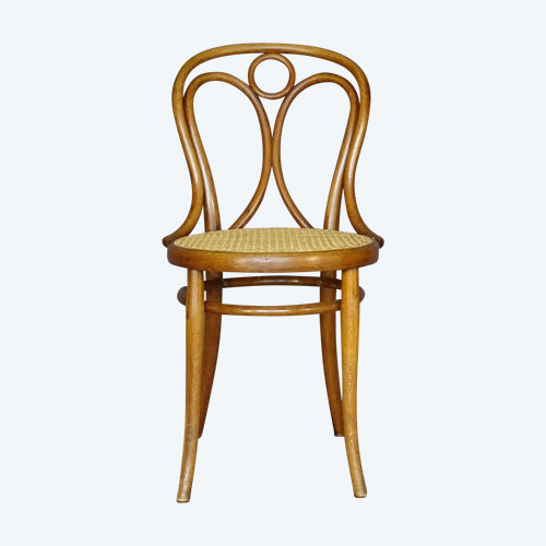 Thonet-Stuhl Nr. 19 in der" Eichenart" - gefeilt -1890 (zwei verfügbar)