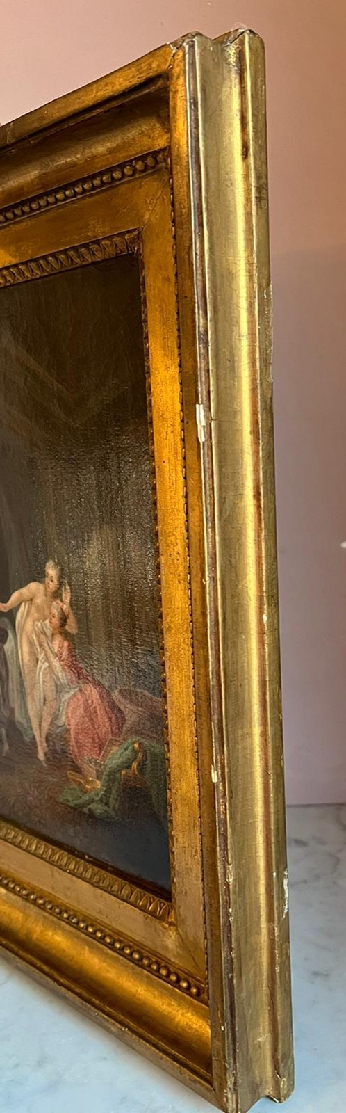 La Sortie De Bain Olio su tela del XIX secolo