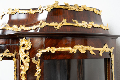 Vitrine Ancienne Française Napoléon III, époque 19ème Siècle.