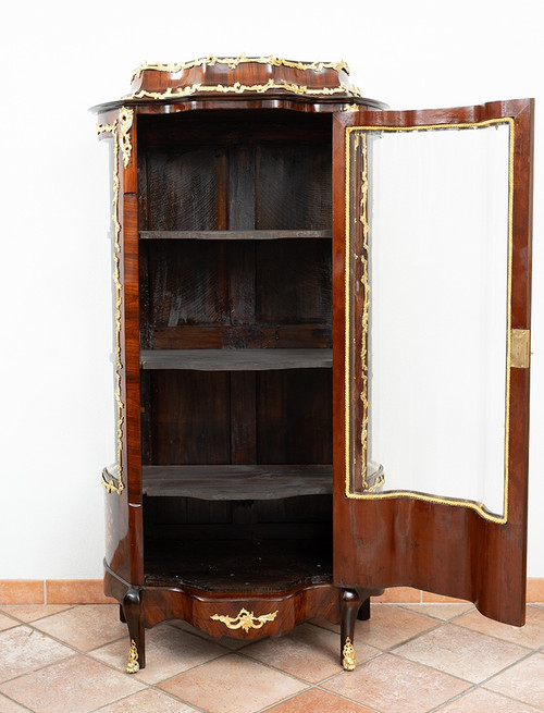 Vitrine Ancienne Française Napoléon III, époque 19ème Siècle.
