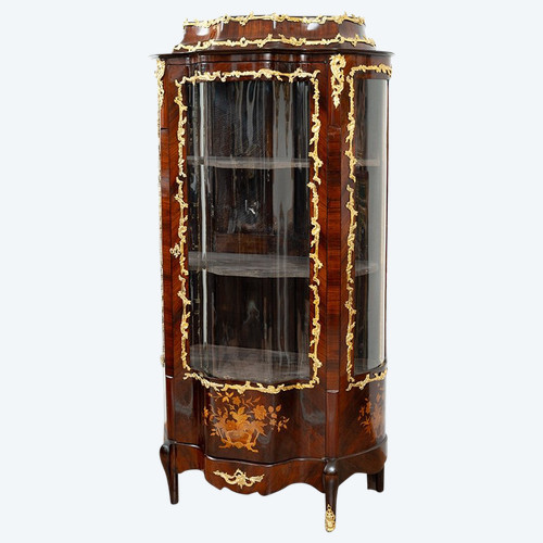 Vitrine Ancienne Française Napoléon III, époque 19ème Siècle.