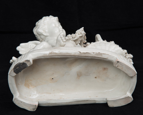 Sculpture Ancienne En Porcelaine, Naples époque XXème Siècle.