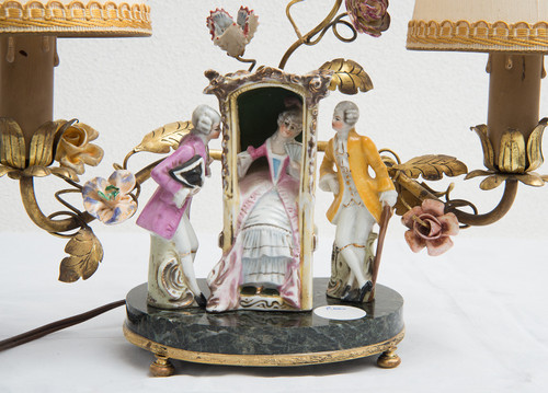 Antike Lampe Napoleon III, Anfang des 20. Jahrhunderts.france
