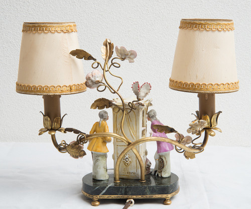 Antike Lampe Napoleon III, Anfang des 20. Jahrhunderts.france