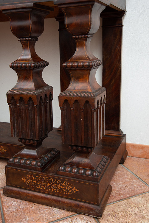 Ancienne Console Napolitaine Smith époque Du Début Du 19ème Siècle.