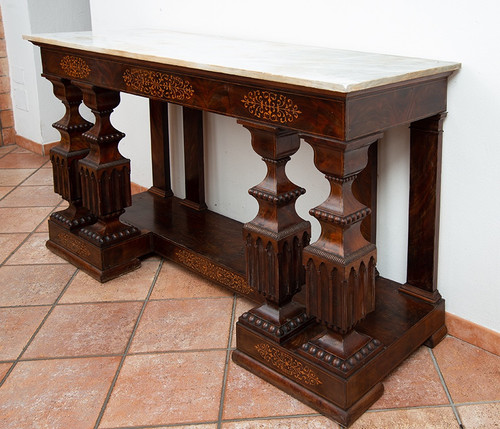 Ancienne Console Napolitaine Smith époque Du Début Du 19ème Siècle.