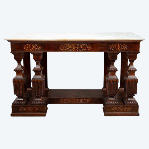 Ancienne Console Napolitaine Smith époque Du Début Du 19ème Siècle.