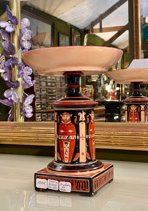 Egyptian-style Cup in Paris Porcelain (Tinet or Julienne), circa 1860