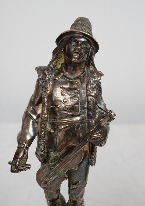 Coppia di sculture antiche di Napoleone III del XIX secolo.