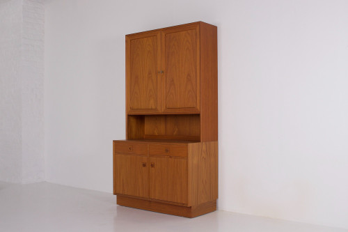 Erik Brouer Two-Body Danish Teak Buffet