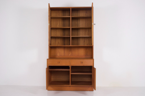 Erik Brouer Two-Body Danish Teak Buffet