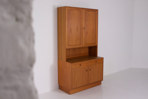 Erik Brouer Two-Body Danish Teak Buffet