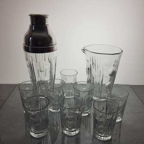 Sèvres crystal cocktail service 1960's
