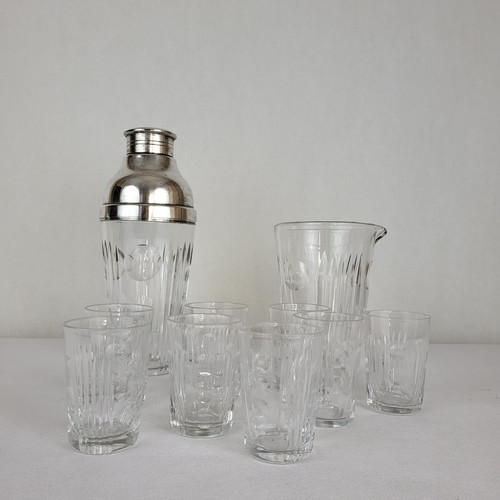 Sèvres crystal cocktail service 1960's