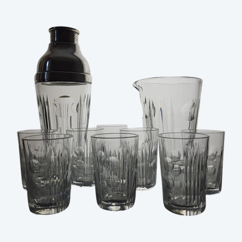 Sèvres crystal cocktail service 1960's