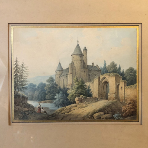 Landschaften mit Schlössern, Romantische Schule, Mitte des 19. Jahrhunderts