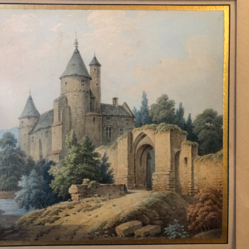 Landschaften mit Schlössern, Romantische Schule, Mitte des 19. Jahrhunderts