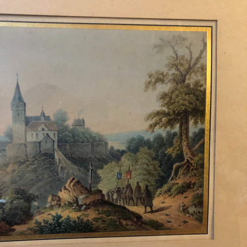 Landschaften mit Schlössern, Romantische Schule, Mitte des 19. Jahrhunderts