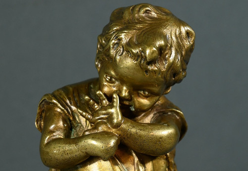Scultura in bronzo dorato dopo J.Clara - Prima parte del XX secolo