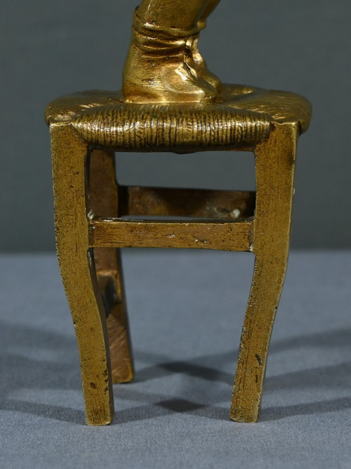 Scultura in bronzo dorato dopo J.Clara - Prima parte del XX secolo