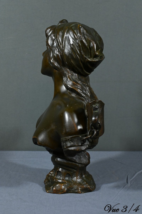 Bronze "Capture", signed E.Villanis - Late 19th century