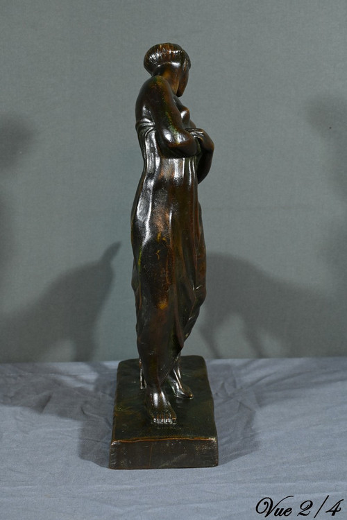Bronzo "Donna con cerbiatto", Atelier Primavera - 1930