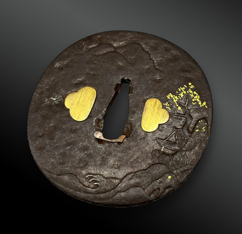 TSUBA Maru Gata - Giappone - Periodo Edo (1603-1868)