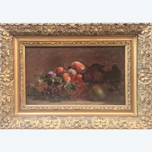Eugène VILLAIN - Natura morta con frutta