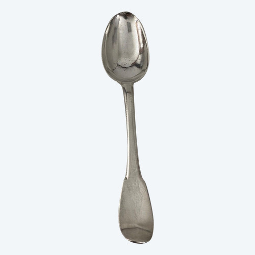 18th century silver spoon Fermiers Généraux