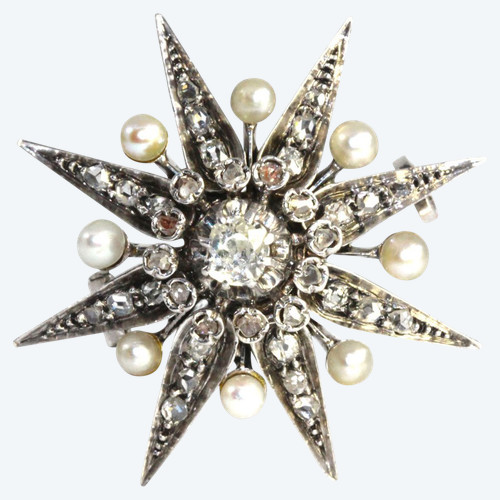 Spilla con perle e diamanti di Napoleone III