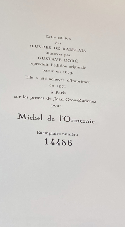 The works of RABELAIS illustrated by Gustave DORÉ.