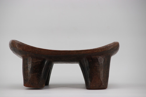 Tabouret monoxyle à 4 pieds du Burkina Faso