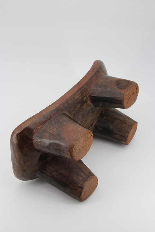 Tabouret monoxyle à 4 pieds du Burkina Faso
