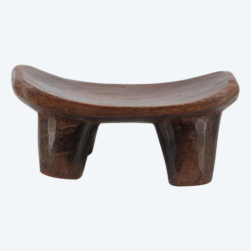 Tabouret monoxyle à 4 pieds du Burkina Faso