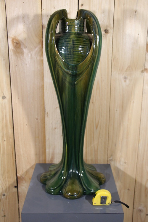 Large Art Nouveau Vase By Jérôme Massier