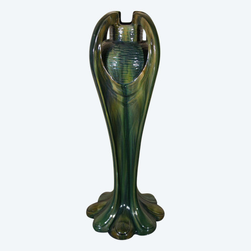 Large Art Nouveau Vase By Jérôme Massier