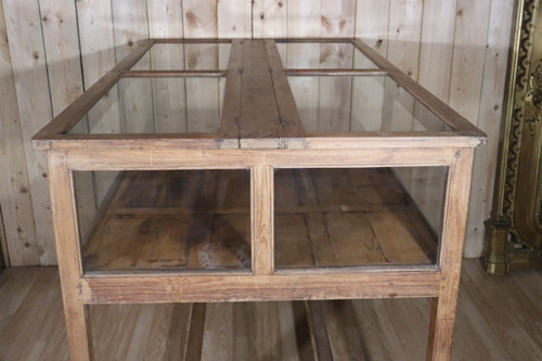 Ancienne Vitrine/présentoir De Magasin En Pin